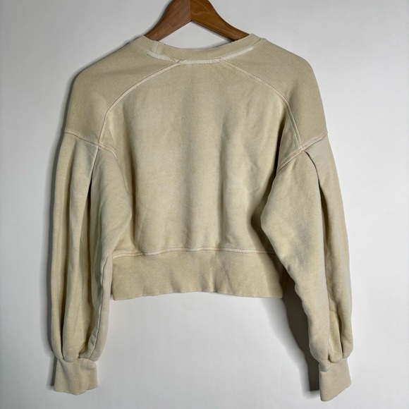Free People Crewneck Sweater Tan size XS - Picture 7 of 8